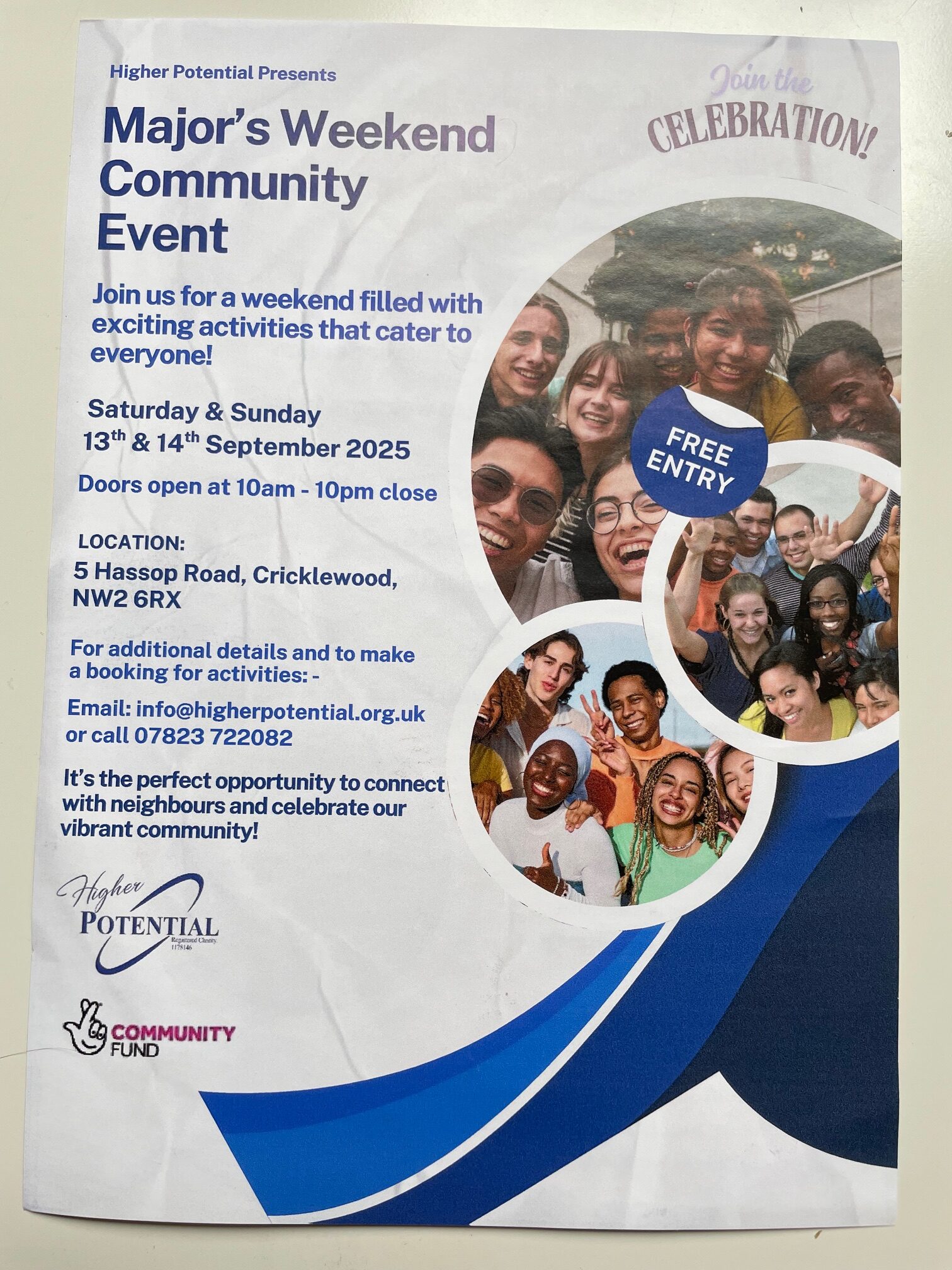 Weekend Community Event Cricklewood - NorthWestTWO Residents Association
